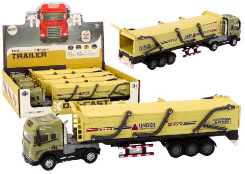 Teherautó pótkocsival TIR szállítójármű 1:24 Hangok Fények Barna