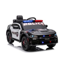 Akkumulátoros autó Dodge Charger Police fekete