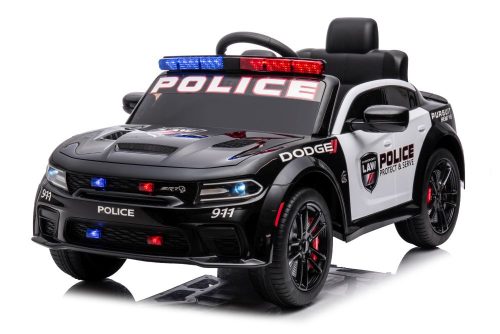 Akkumulátoros autó Dodge Charger Police fekete