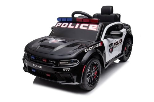 Akkumulátoros autó Dodge Charger Police fekete