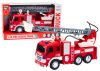 Tűzoltóautó gémmel 1:16 Fények Hangok Vízhajtás Piros