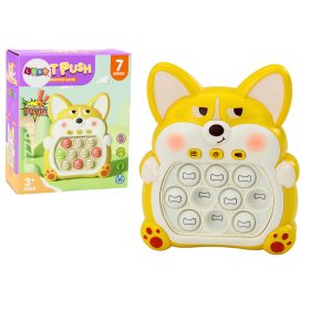Arcade játékkonzol Pop-It Fox 7 játékmódok sárga