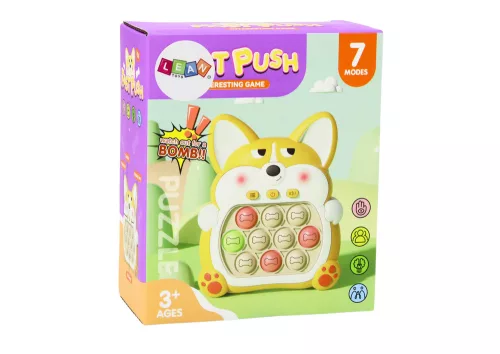 Arcade játékkonzol Pop-It Fox 7 játékmódok sárga