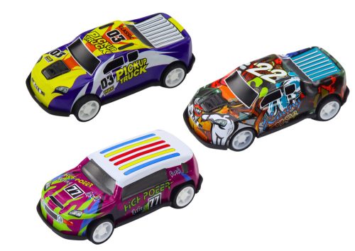 25 db-os rugókészlet bőröndben. Közlekedési táblák, autók