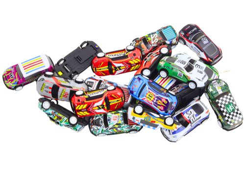 25 db-os rugókészlet bőröndben. Közlekedési táblák, autók