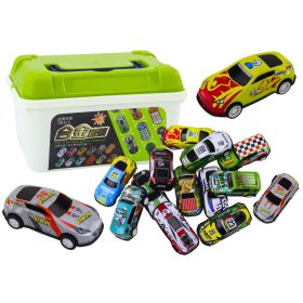 Rugós készlet bőröndben, 30 db. Autók