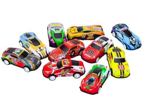 Rugókészlet bőröndben 50 db. Autók