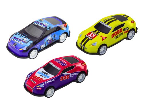 Rugókészlet bőröndben 50 db. Autók