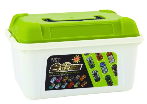 Rugókészlet bőröndben 50 db. Autók