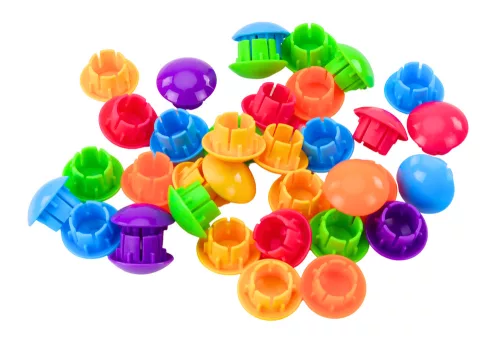 Képrejtvény színes gombokkal 12 kép elkészítéséhez