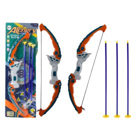   Lövés íj zöld és narancssárga nyilak tapadókorongokkal 3 db