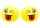 Puha labda Smiley Emoji labda Sárga 9cm