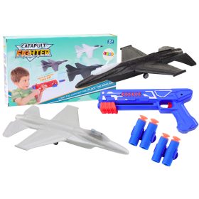 2 az 1-ben Dart Gun Repülőgépindító Kék