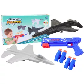 2 az 1-ben Dart Gun Repülőgépindító Kék