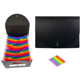 Szervező mappa rekeszekkel Színes fülek Dokumentumok A4