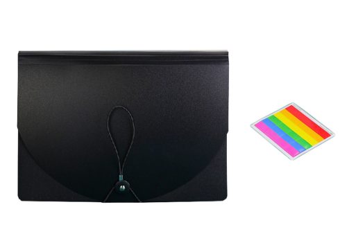 Szervező mappa rekeszekkel Színes fülek Dokumentumok A4