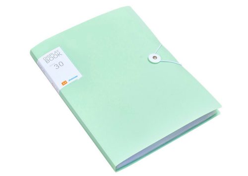 Műanyag mappa gumiszalaggal 30 db zöld A4