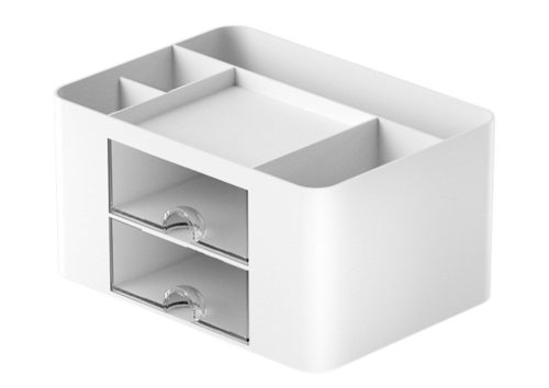 Asztali tároló rendszerező fiókok fehér