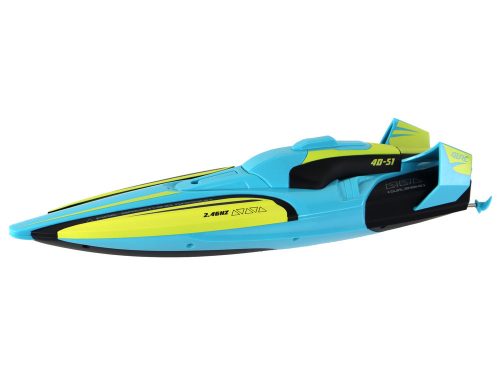 RC Water Boat 2,4G sárga-türkiz vízálló távirányító