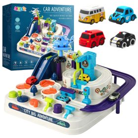 Akadálypálya interaktív parkoló gyerekeknek négy autó