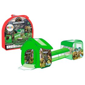   Játszótér gyerekeknek 3 az 1-ben sátorház medence dinoszauruszok