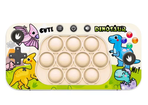 Arcade játékkonzol Pop It 4 játékmódok, dinoszauruszok