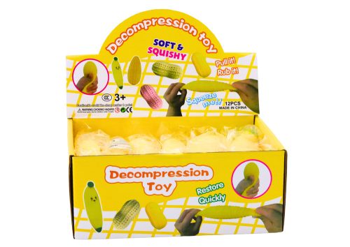 Banán Squishy rugalmas gumisárga