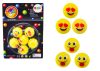 Emoji sárga gumigolyó készlet 6 db