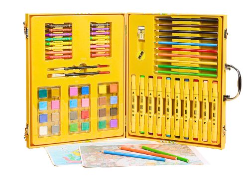 Művészeti szett bőröndben Sárga Kacsa 84 El