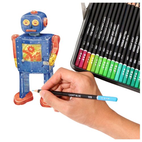 48 színes akvarell művészi ceruza készlet