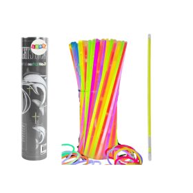   Fluoreszkáló szalagok 100 darab, sok színben világít a sötétben
