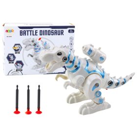 Robot dinoszaurusz Dart Launcher Lights Fehéren hangzik