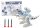 Robot dinoszaurusz Dart Launcher Lights Fehéren hangzik