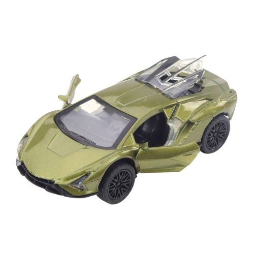 Fém sportkocsi motorizált lámpákkal Hangok keveréke