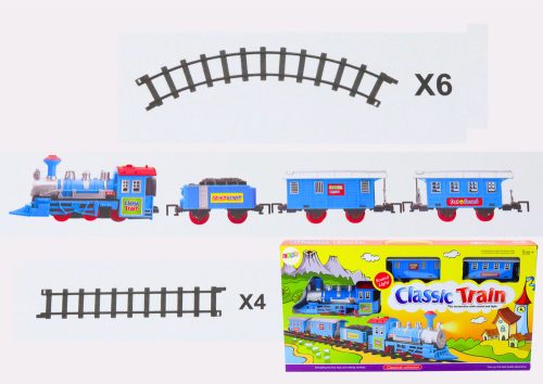 Vonatkészlet, 3 akkumulátoros autó, pályák fény- és hangeffektusok