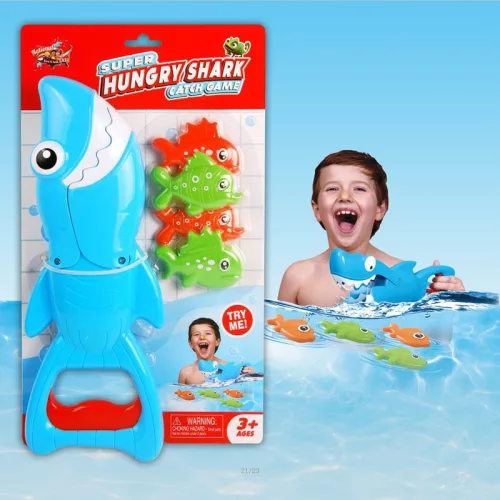 Fürdőjátékkészlet Shark Fish Hunter Blue