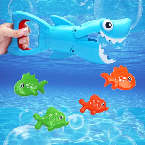 Fürdőjátékkészlet Shark Fish Hunter Blue