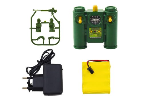 Távvezérelt katonai harckocsi RC 1:28 Rotating Turret Green