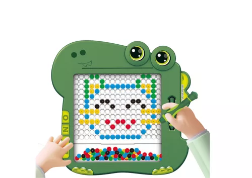Oktatási mágnestábla dinoszaurusz pad puzzle zöld