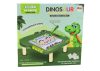 Oktatási mágnestábla dinoszaurusz pad puzzle zöld