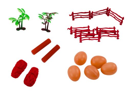 Dinoszaurusz figurák készlet nagy zöld dinoszaurusz 45 El