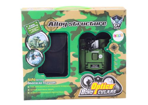 Kis távcső tokkal, 12-szeres nagyítás, látómező 1000 m