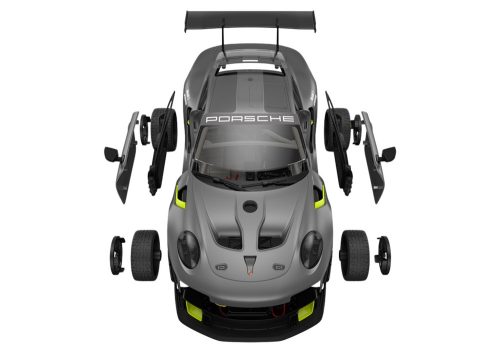 Építőelemek Car RC Rastar 1:18 Porsche 911 GT2 Grey 68 Elements