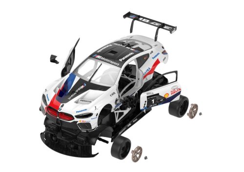 Építőelemek Auto Rastar RC 1:18 BMW M8 GTE White 66 Elements