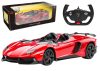 Autó RC Rastar 1:12 Lamborghini Aventador Red Cabrio