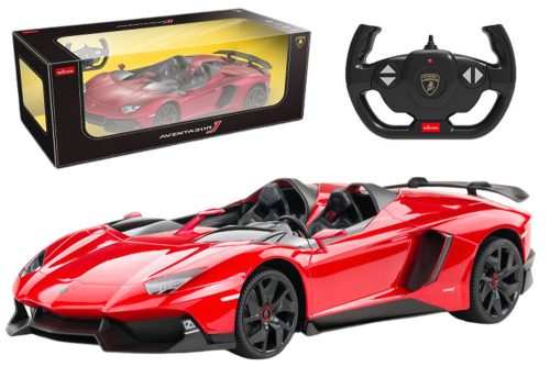 Autó RC Rastar 1:12 Lamborghini Aventador Red Cabrio