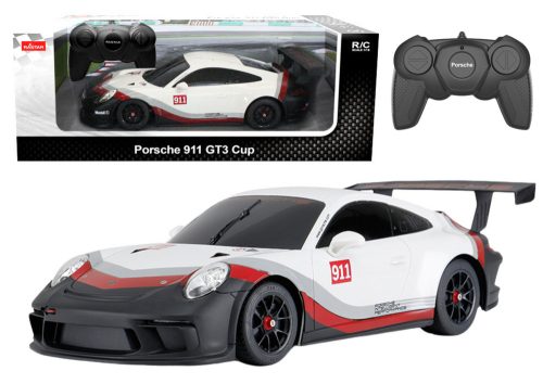 RC Car 1:18 Rastar Porsche 911 GT3 fehér-szürke