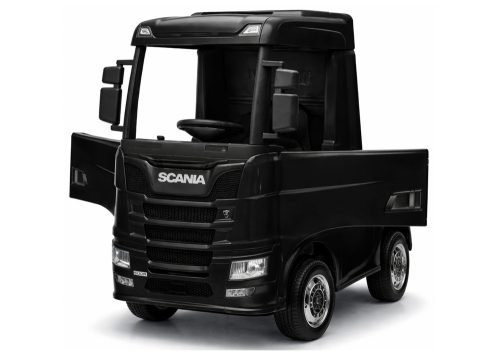 Scania 500R HL698 akkumulátoros autó, fekete fényezéssel, 4x4