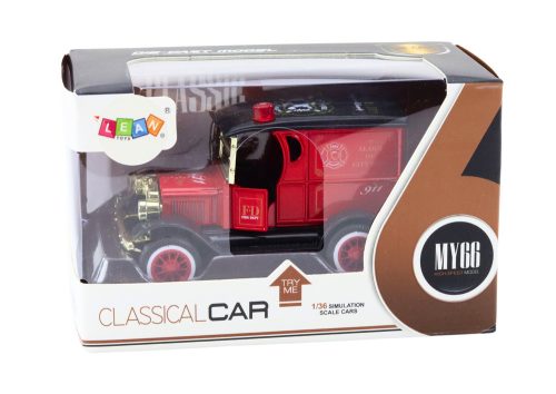 Tűzoltóautó Classic 1:36 piros fényekkel