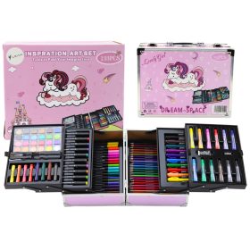   Művészeti készlet összecsukható bőröndben Unicorn 133 El